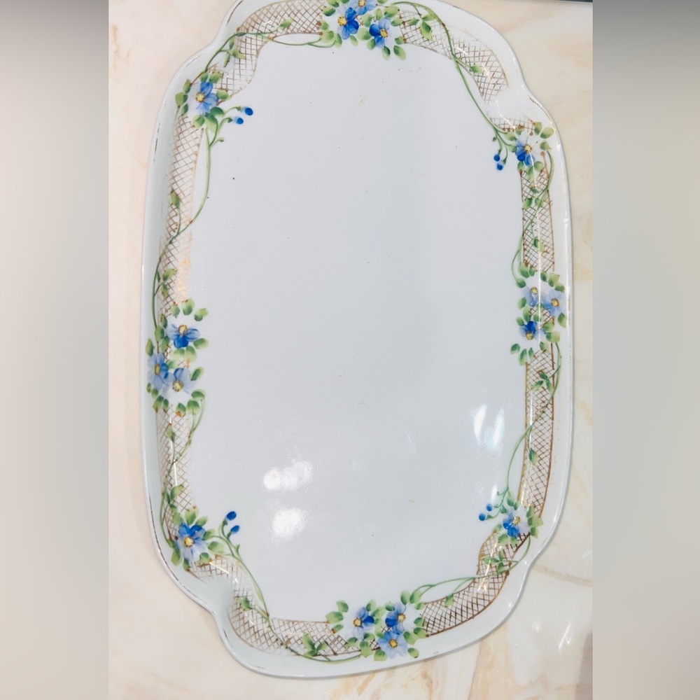 Nippon Floral Rectangular Vanity or Serving Dish
